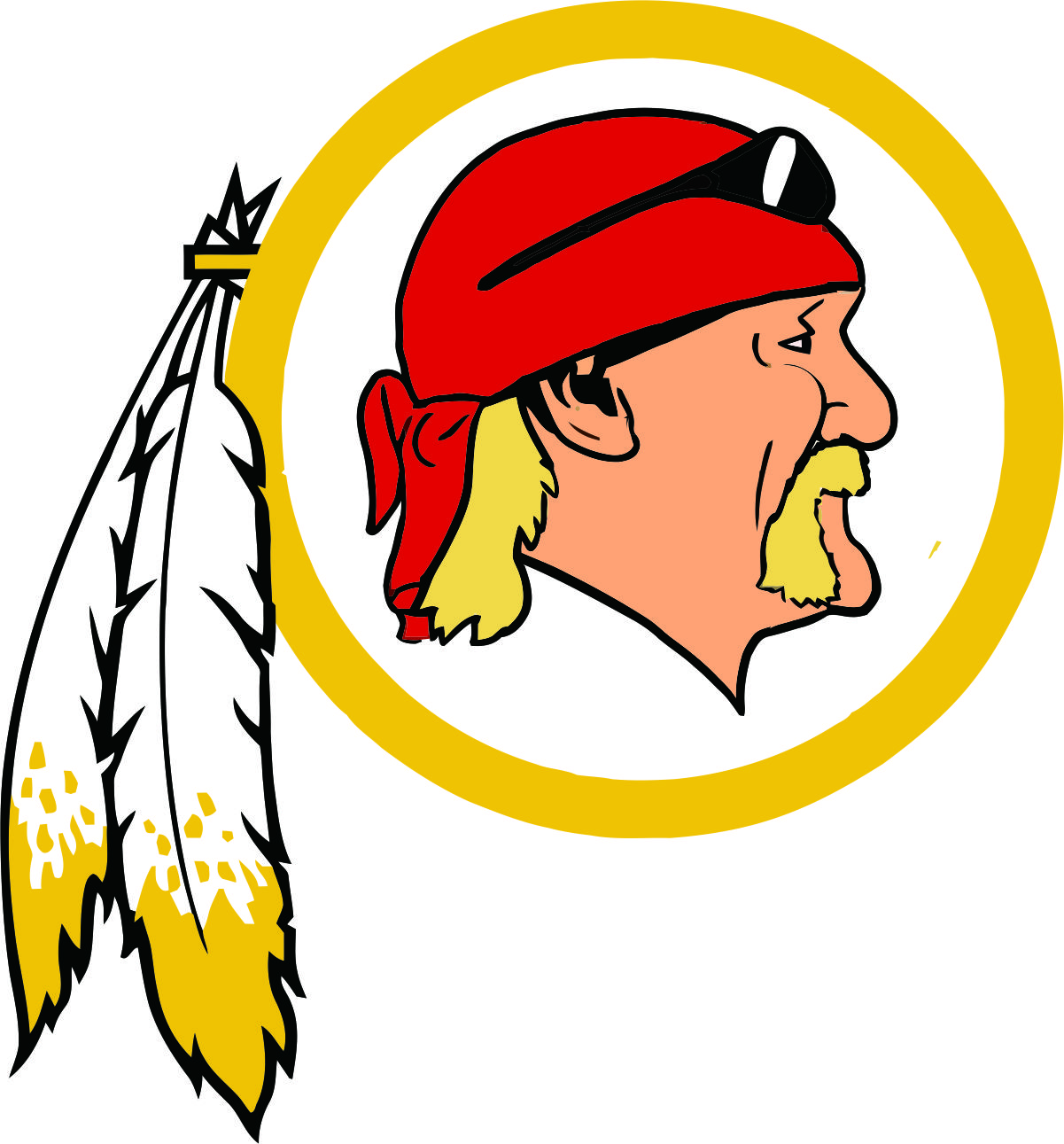Washington Redskins Hulk Hogan Logo fabric transfer